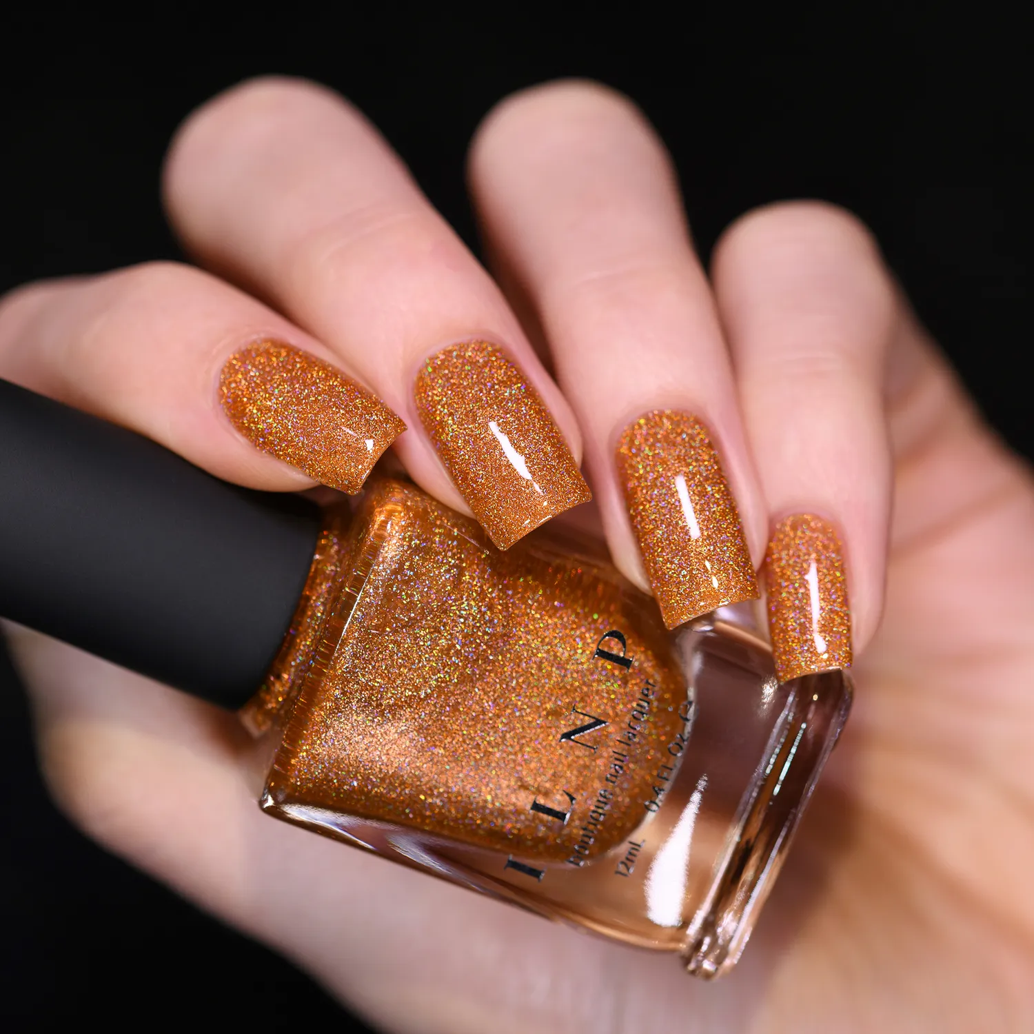ILNP Ultra Holo Uptown nagellack bränd orange