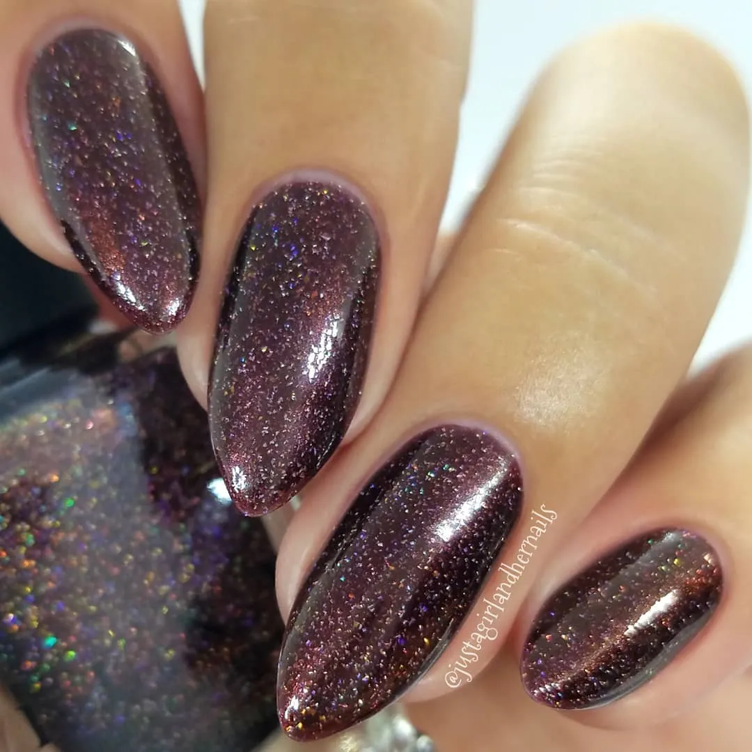 ILNP Overnight Bag nagellack holografisk brun