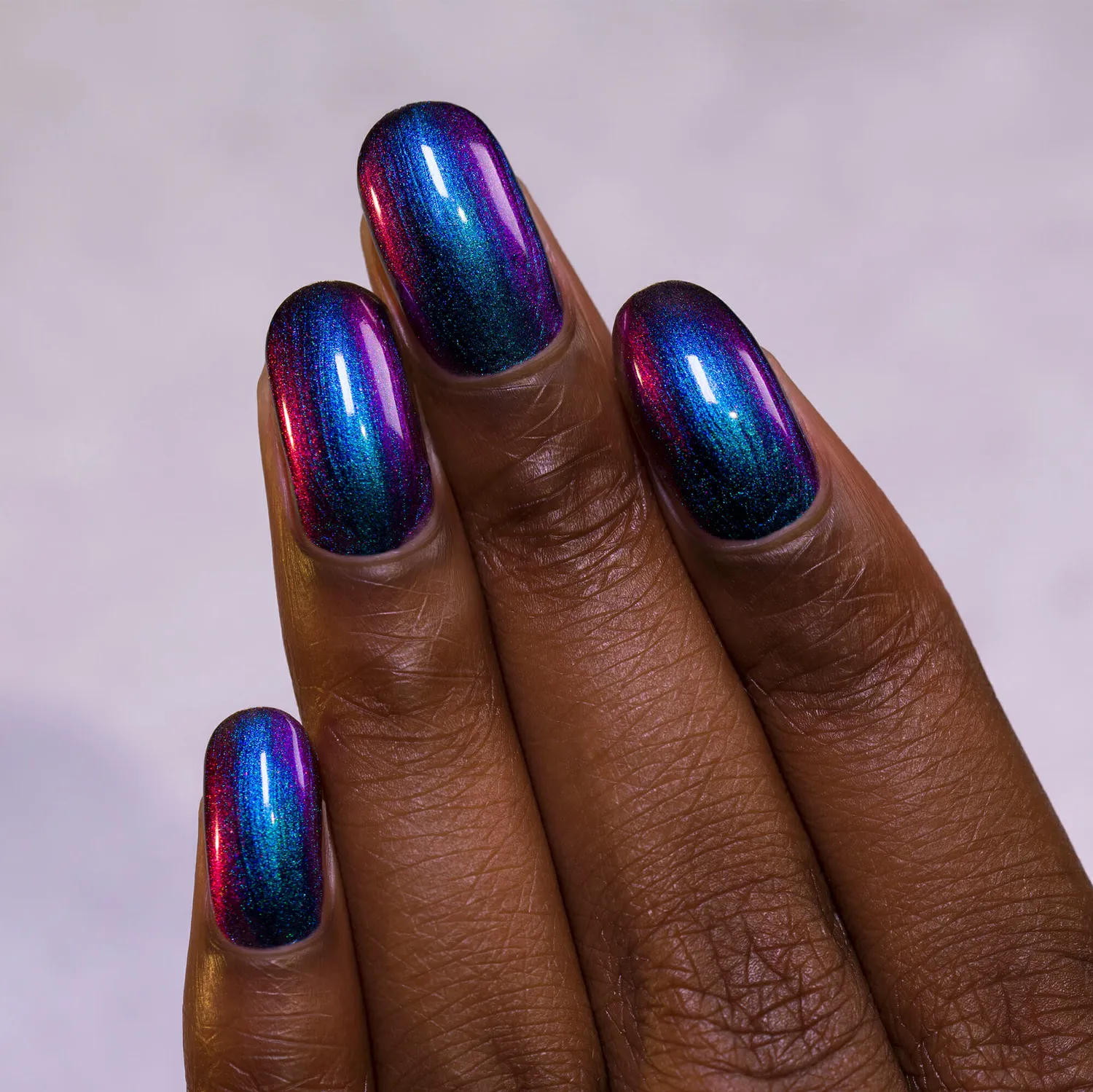 ILNP Birefringence Ultra Chrome nagellack multikrom blå