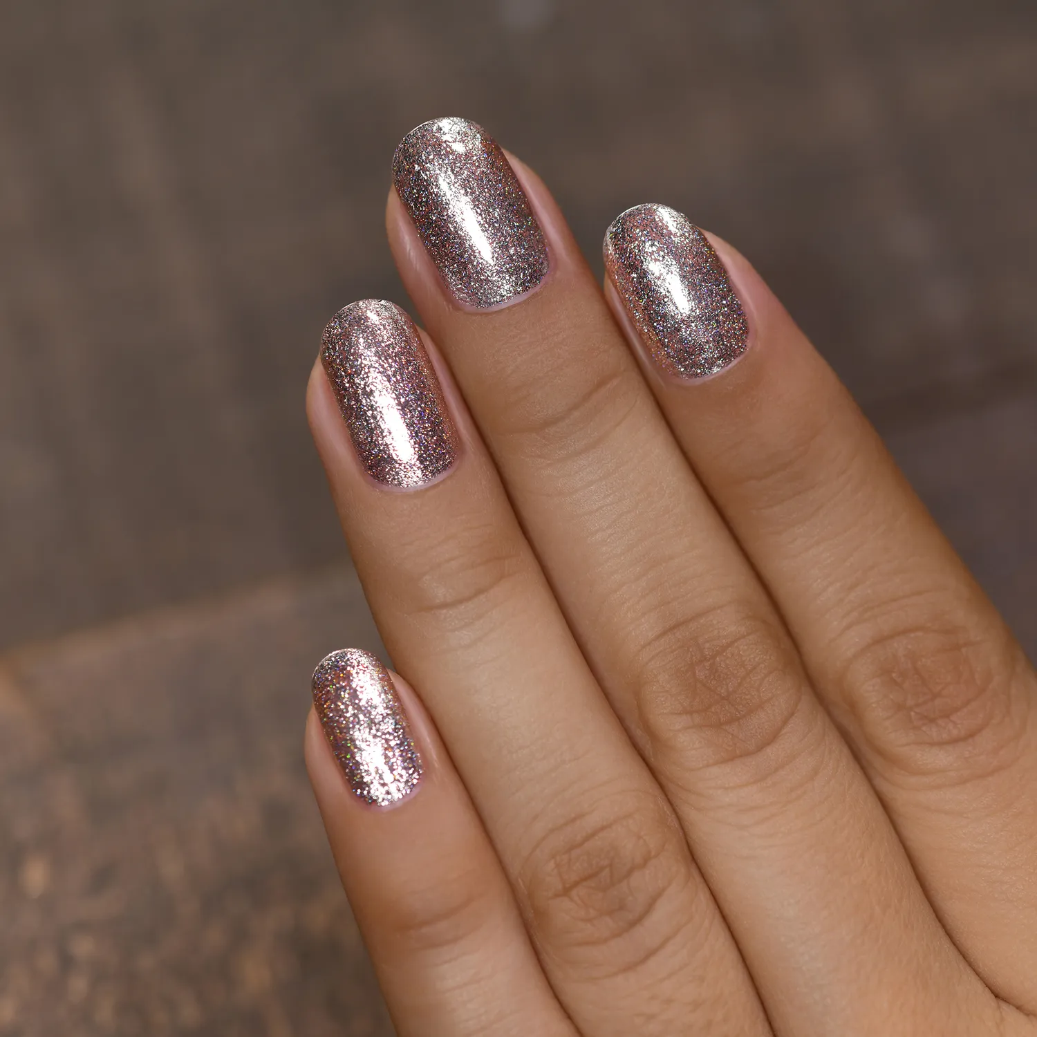 ILNP Sleigh Bells nagellack champagne metallic holo