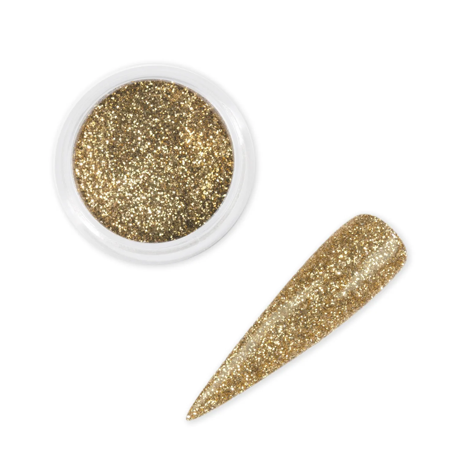 Iz Beauty Champagne Gold nagelglitter 6g guld