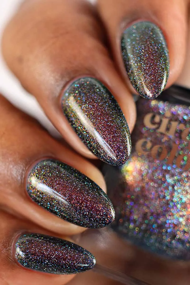 Cirque Colors Good Fortune nagellack blå holografisk skimmer