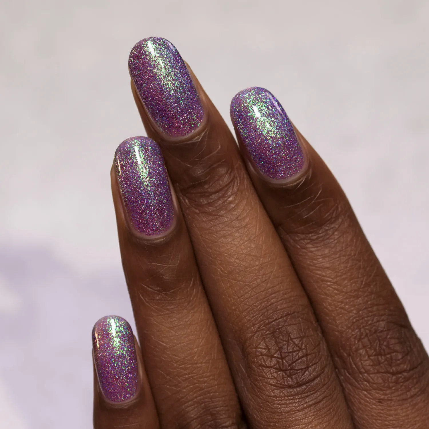 ILNP Drive-In nagellack mörklila jelly skiftande