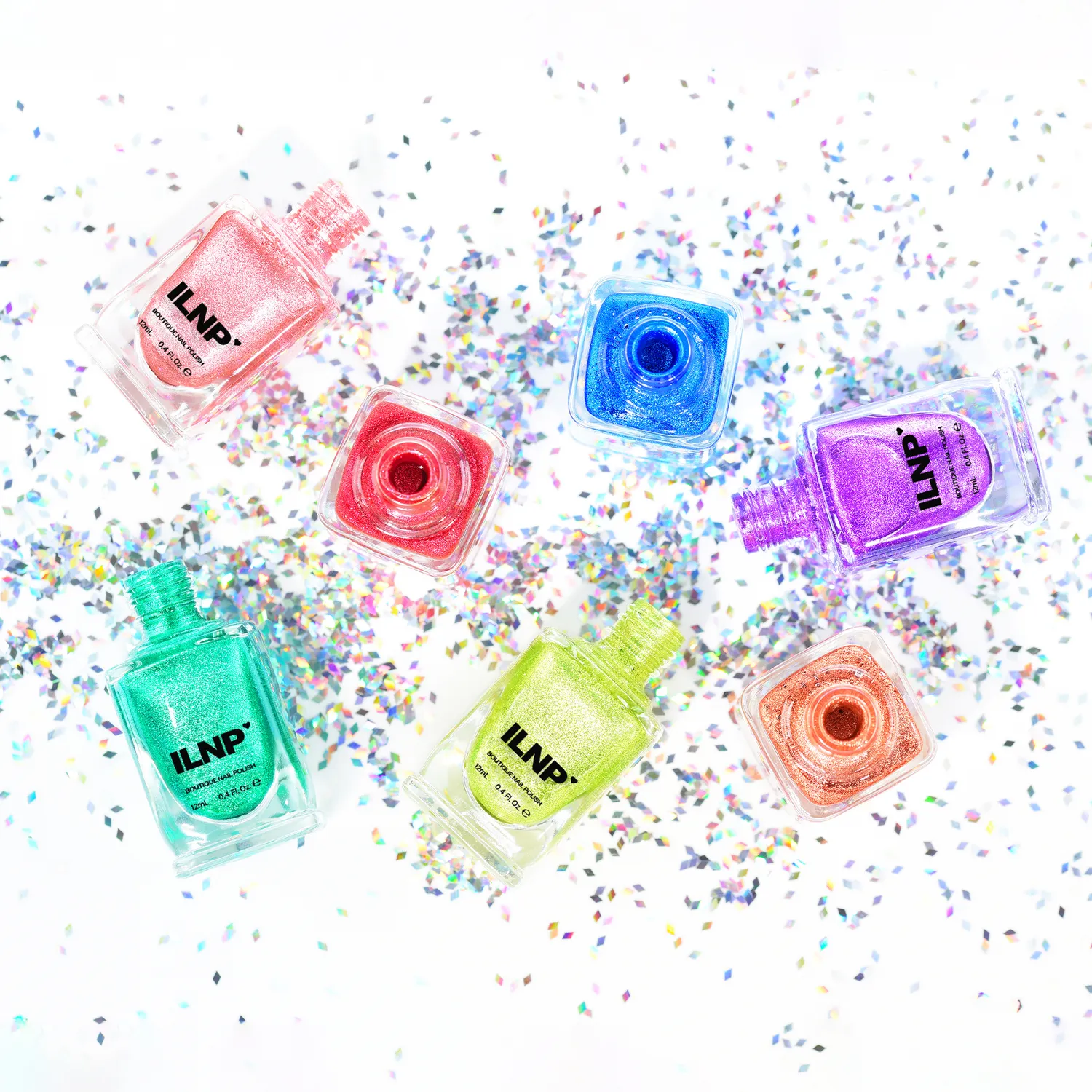 ILNP Ultra Metallic Brights nagellacksset 7-pack metall