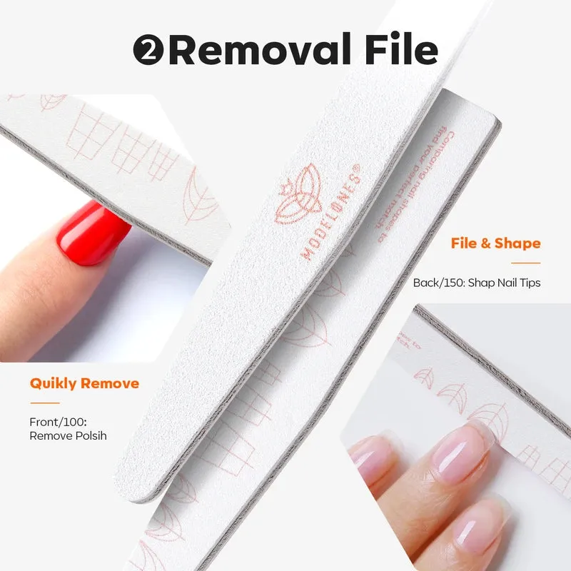 Modelones Nail Files nagelfilar 4-pack flexibla