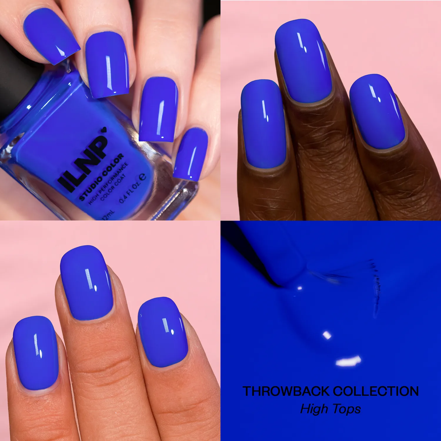 ILNP High Tops nagellack elektrisk koboltblå kräm