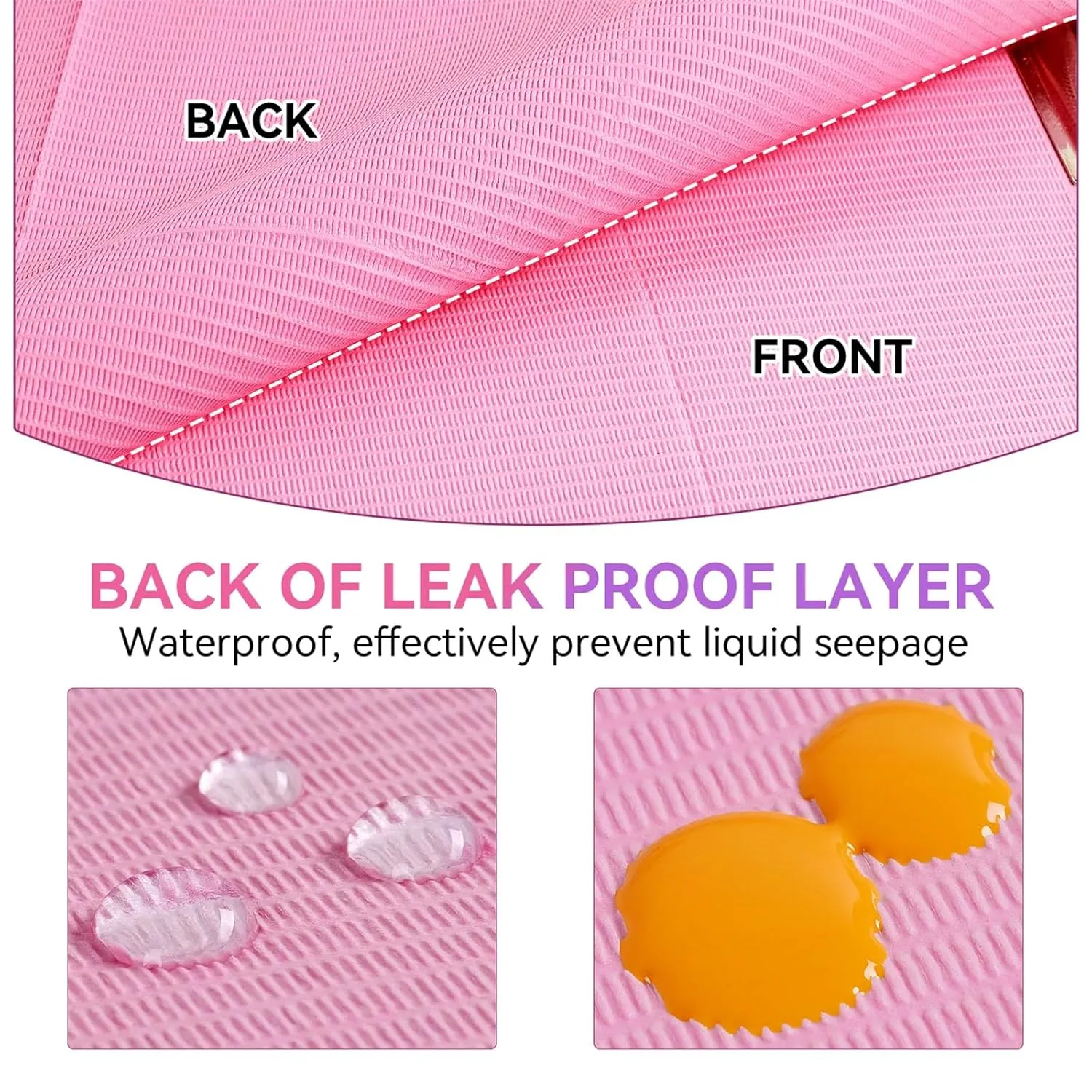 Makartt Disposable Nail Mats nagelunderlägg rosa 50-pack