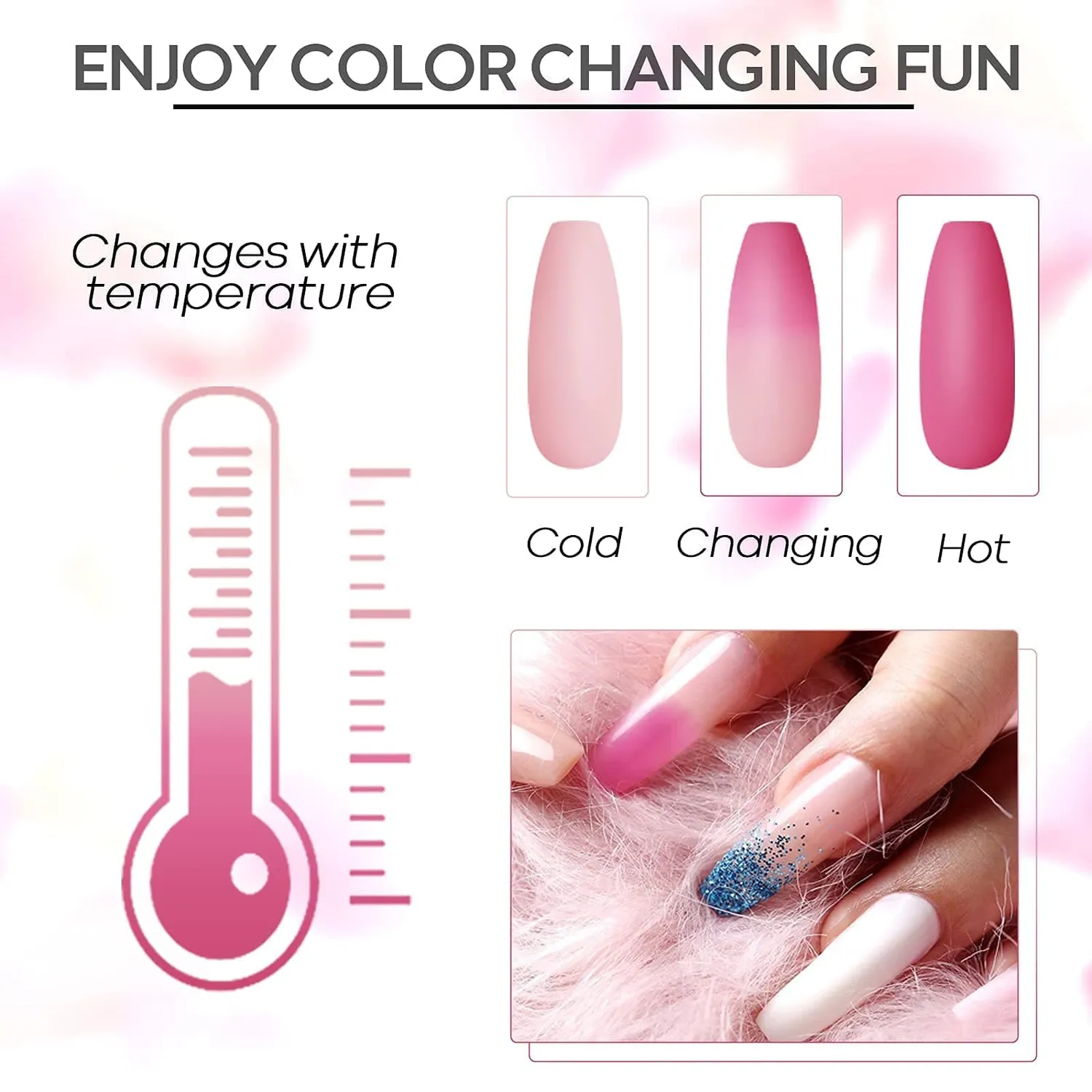 modelones Dry Rose polygel kit 6 färger