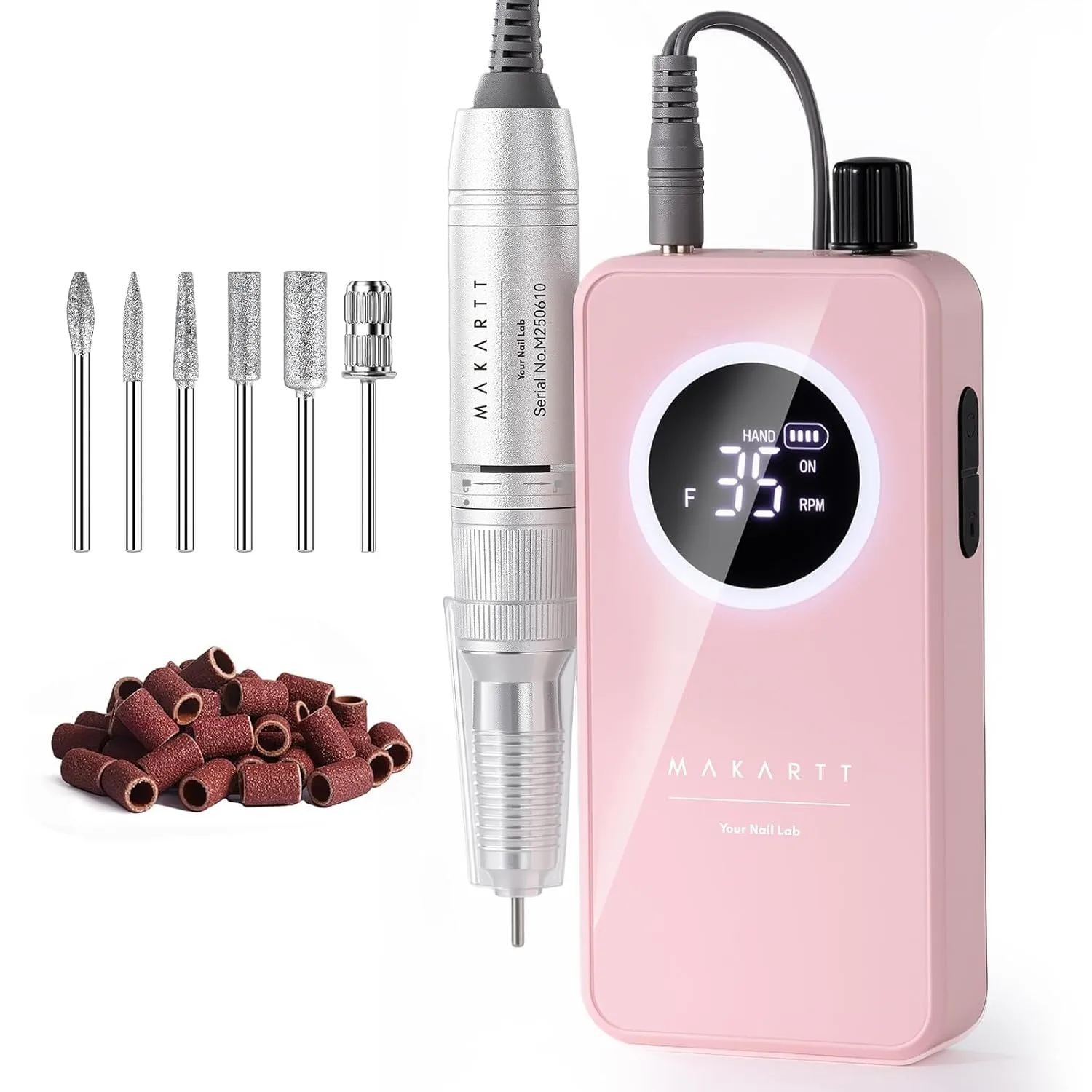 Makartt Yeeyan 35000 RPM nagelslip rosa