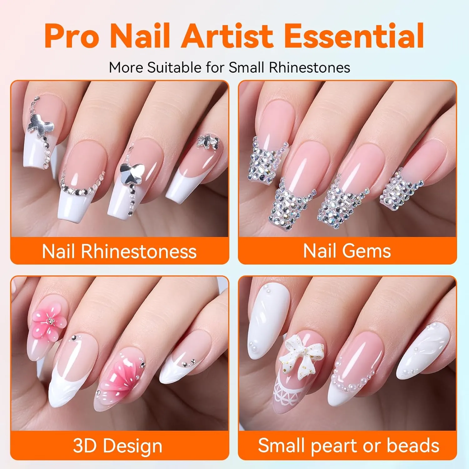 Makartt Rhinestone Glue nagellim sten-set starkt