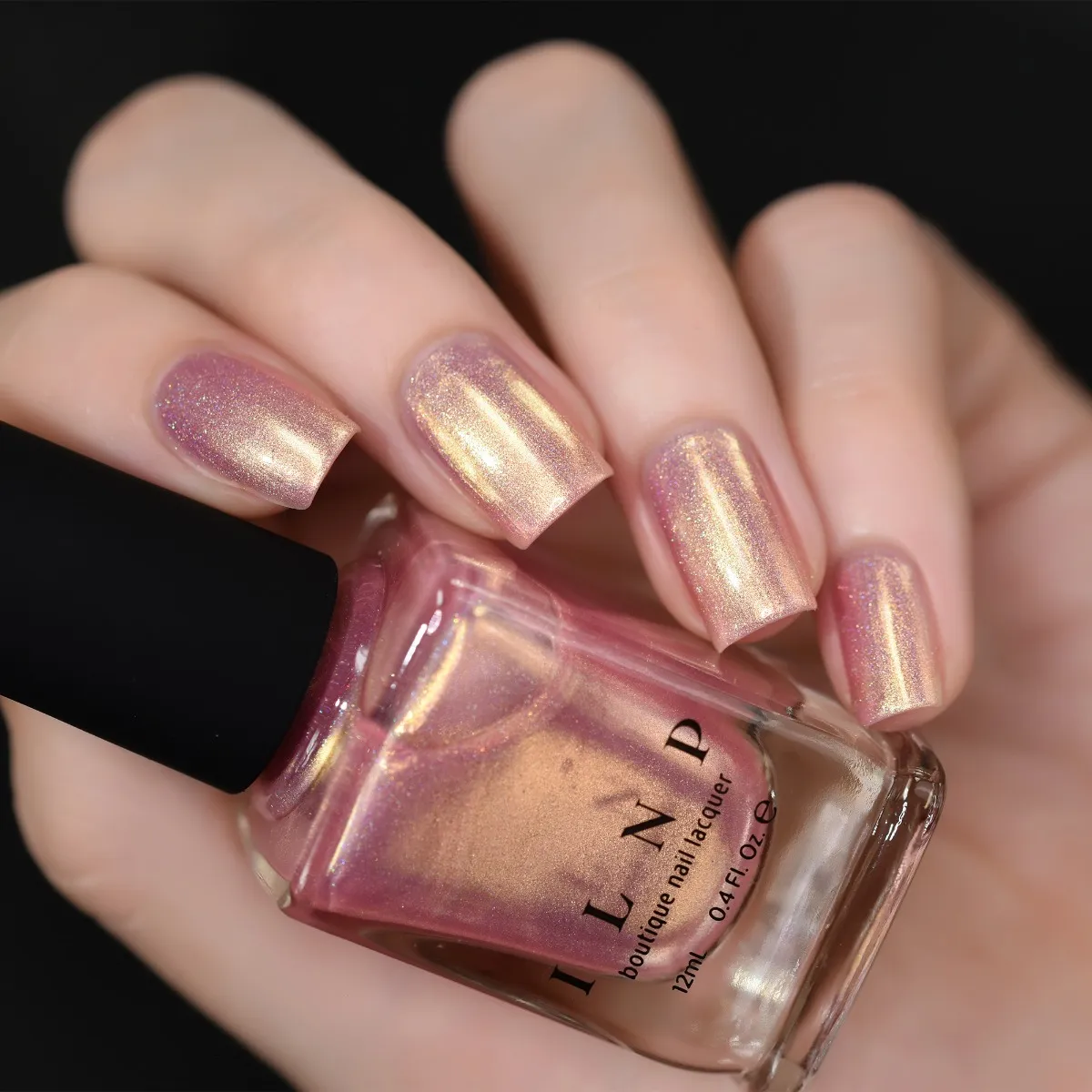 ILNP Yes Please nagellack holografisk ljusrosa