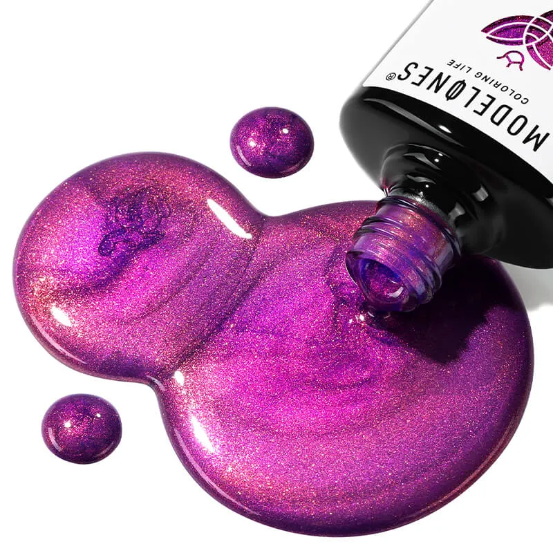 modelones Inspire Gel gellack Night Violet 15ml shimmer lila