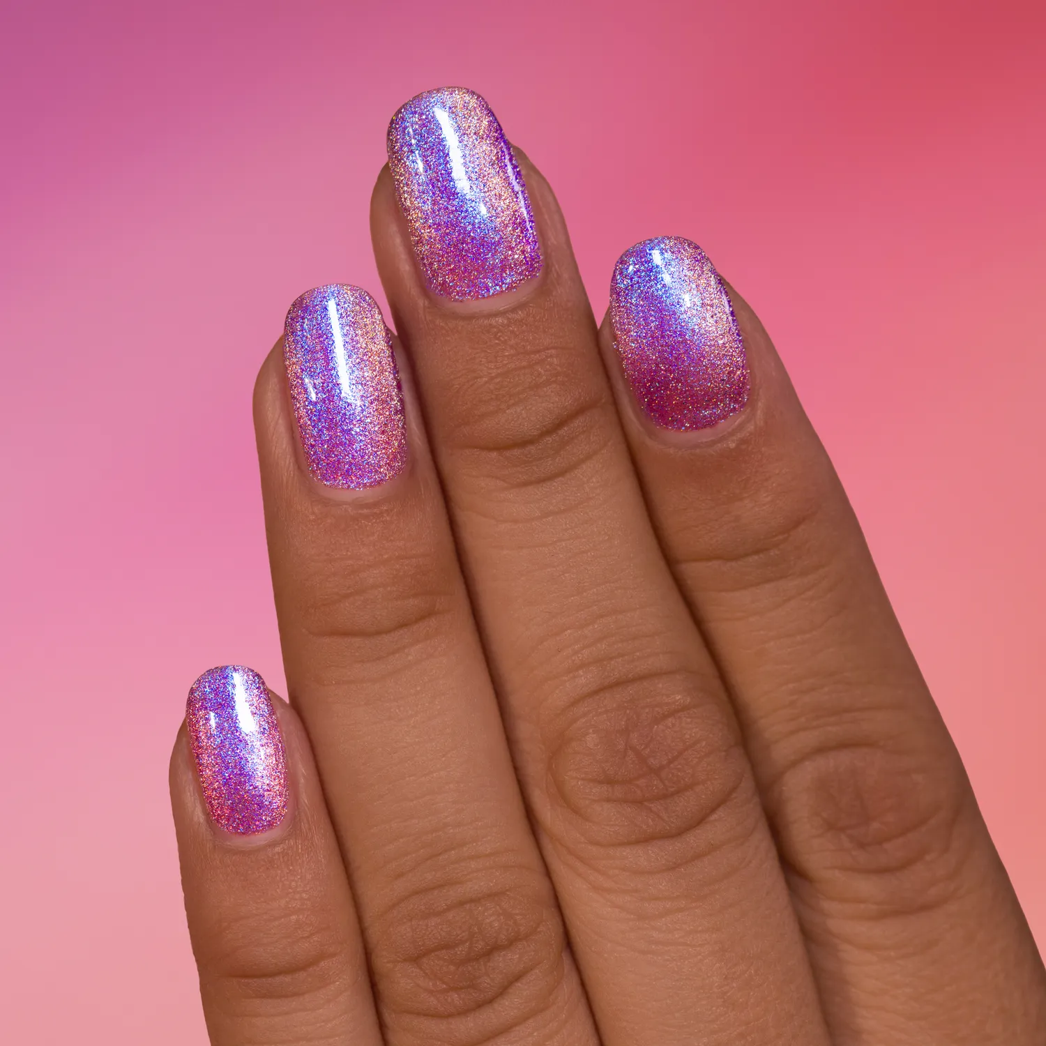 ILNP Glowstick magnet nagellack rosa holo