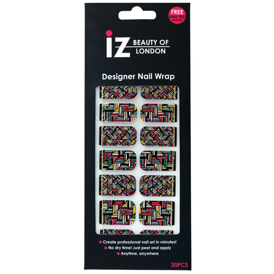 Iz Beauty Multi Metallic nagelwraps metallic