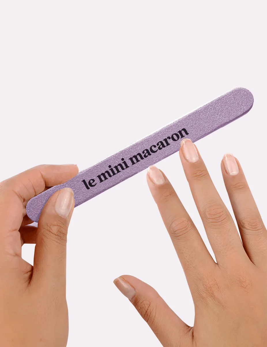 Le Mini Macaron Violet nagelfil glitter 120/180