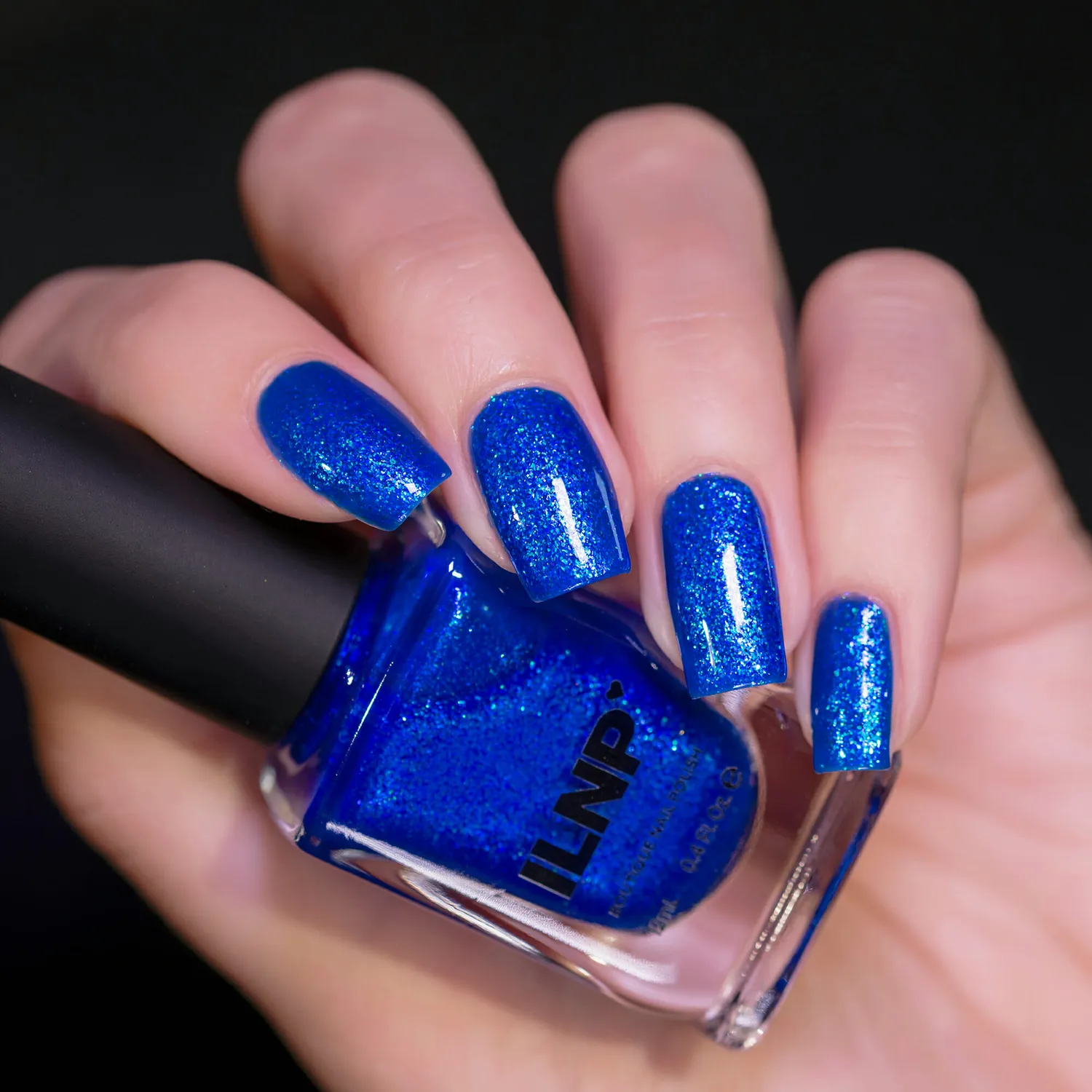 ILNP Sea Glass nagellack koboltblått shimmer