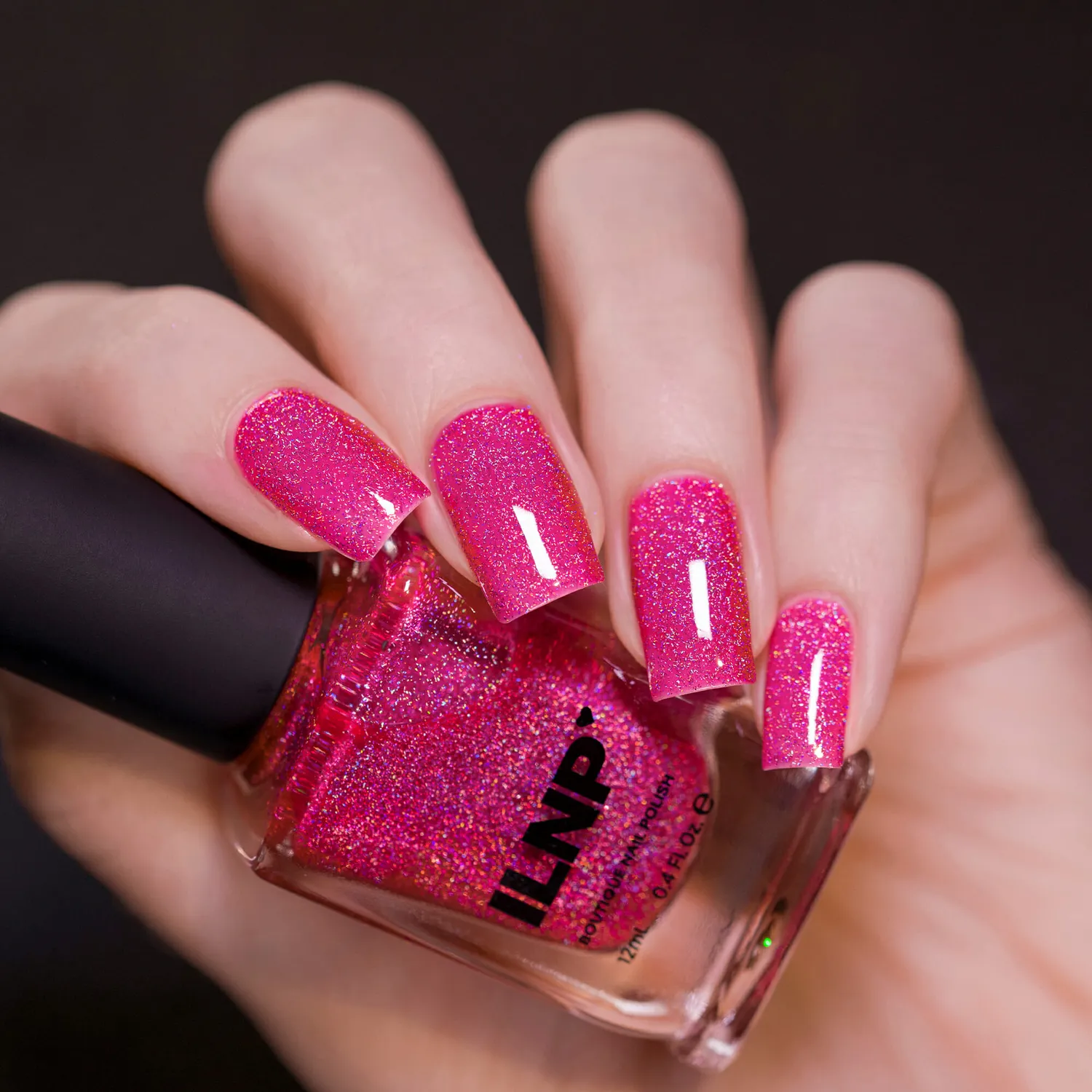 ILNP Play Date holografiskt nagellack magenta jelly