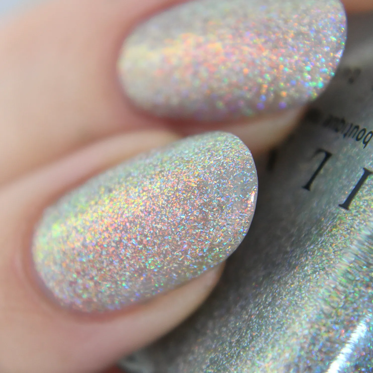 ILNP nagellack Fired Up orange holografisk