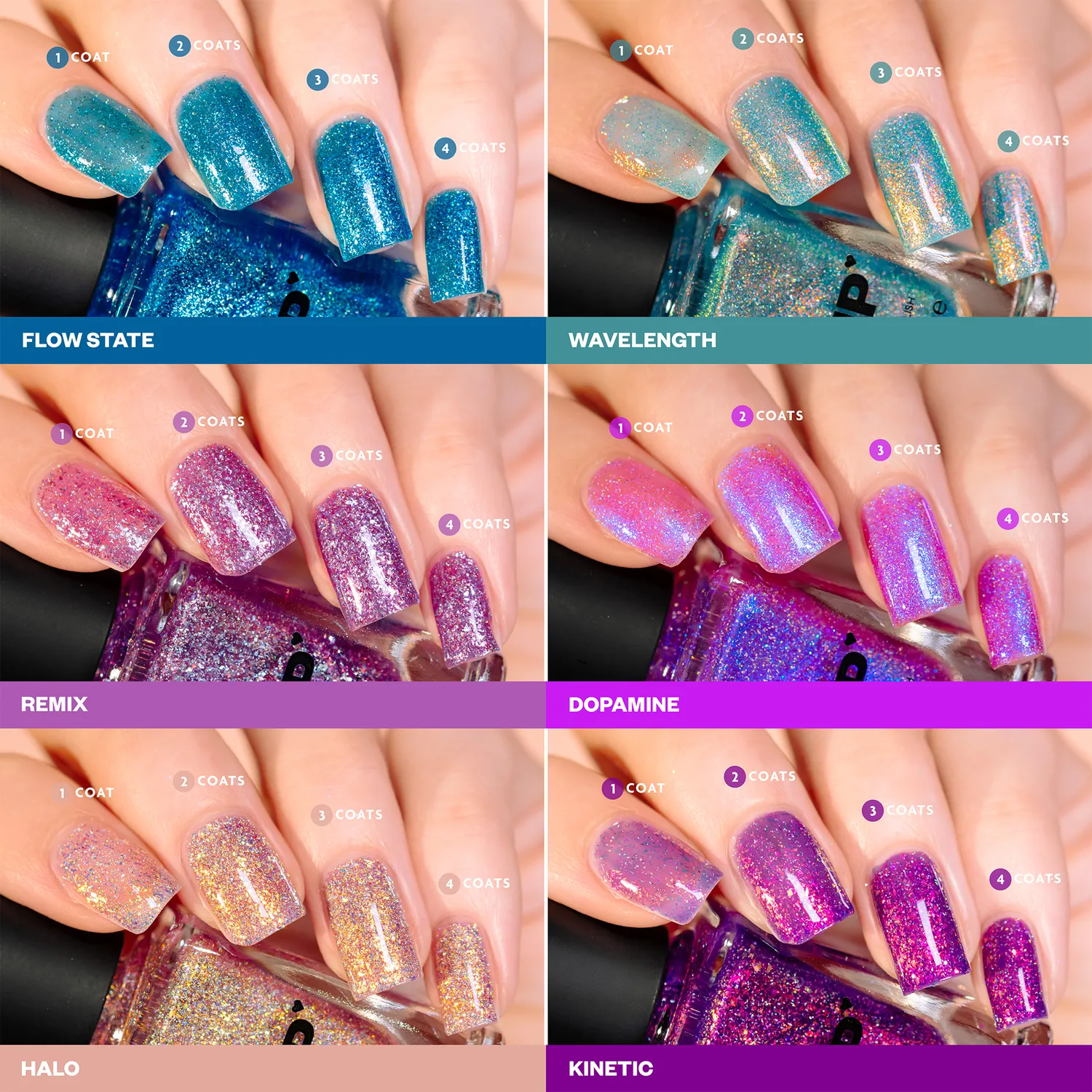 ILNP Euphoric Collection nagellacksset 6-pack skimrigt