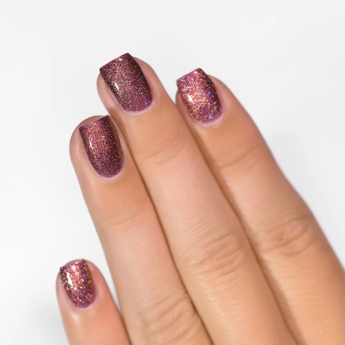 ILNP Bloodline nagellack marsala holografisk