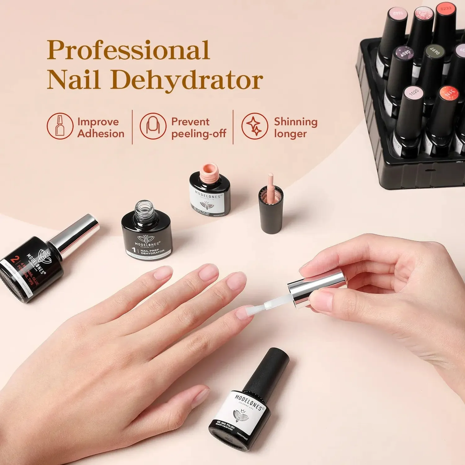 modelones 4-In-1 Multi-Functional Nail Glue Gel 10 ml