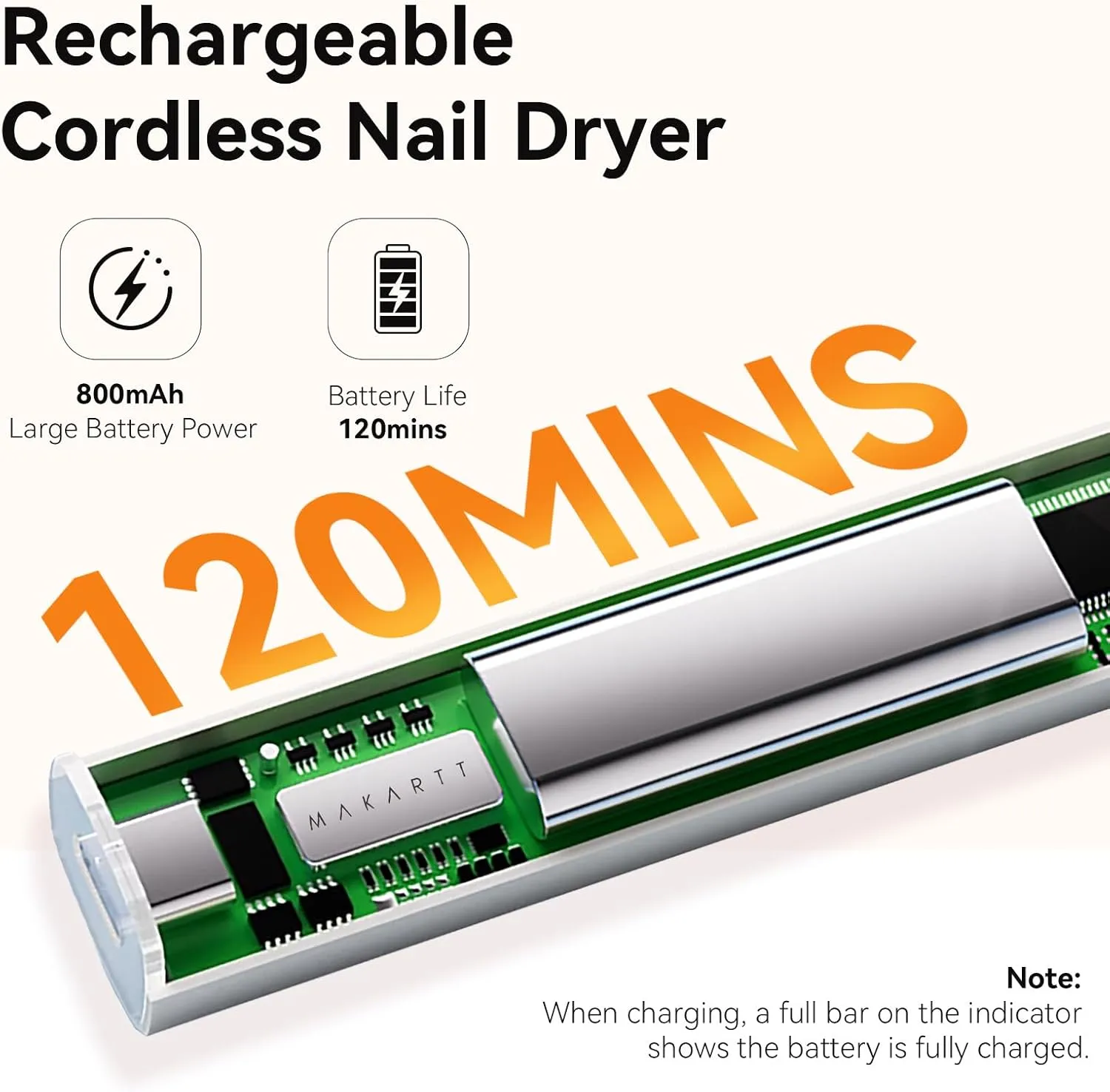 Makartt Flash Cure Handheld UV nagellampa White portabel