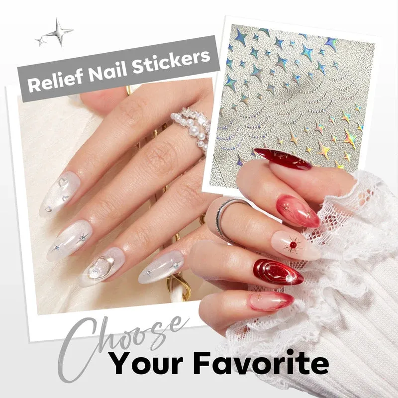 Modelones Moonlight nagelstickers 5-pack blommor