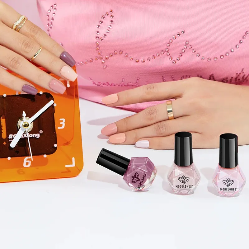 Modelones Gentle Bells nagellacksset rosa snabbtorkande