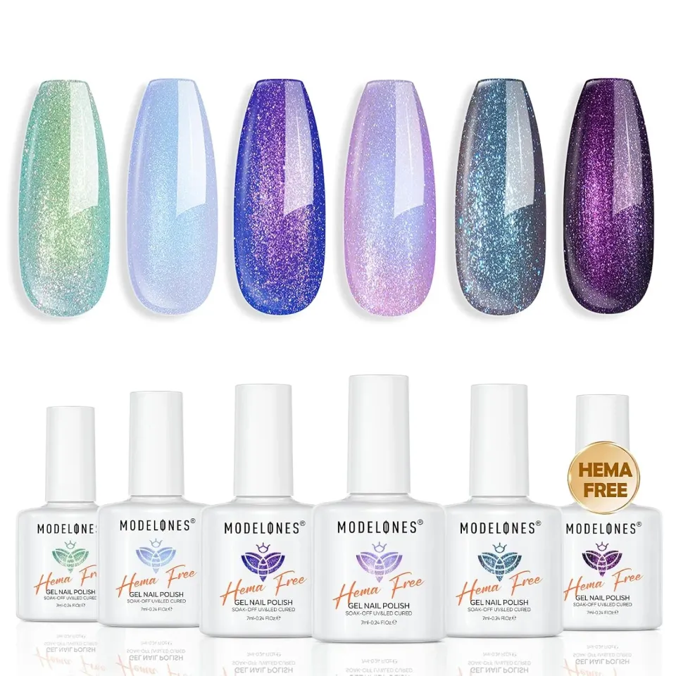 Modelones Chameleon Galaxy gellack 6-pack glitter