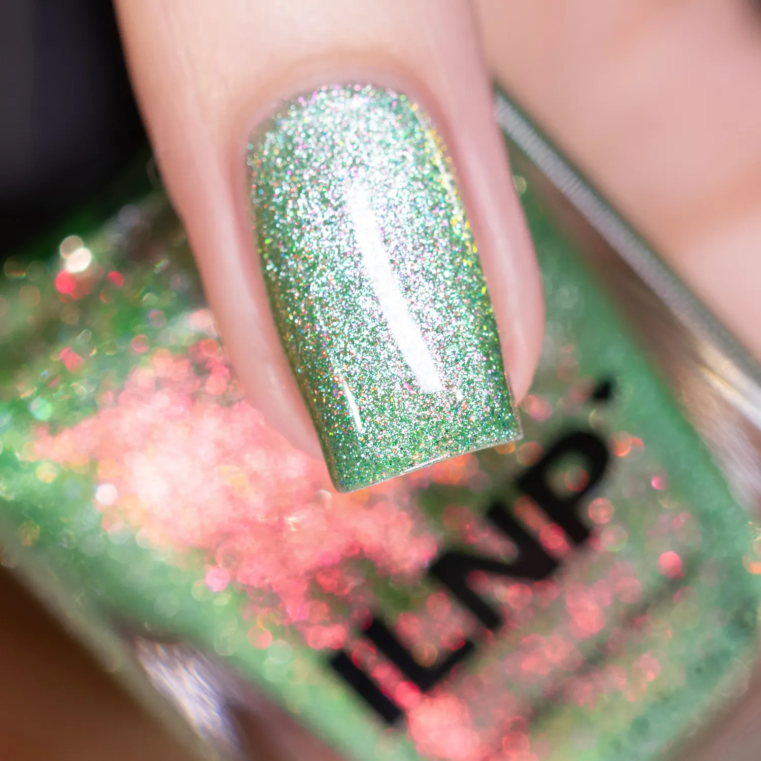 ILNP Power Surge nagellack grön magnetiskt