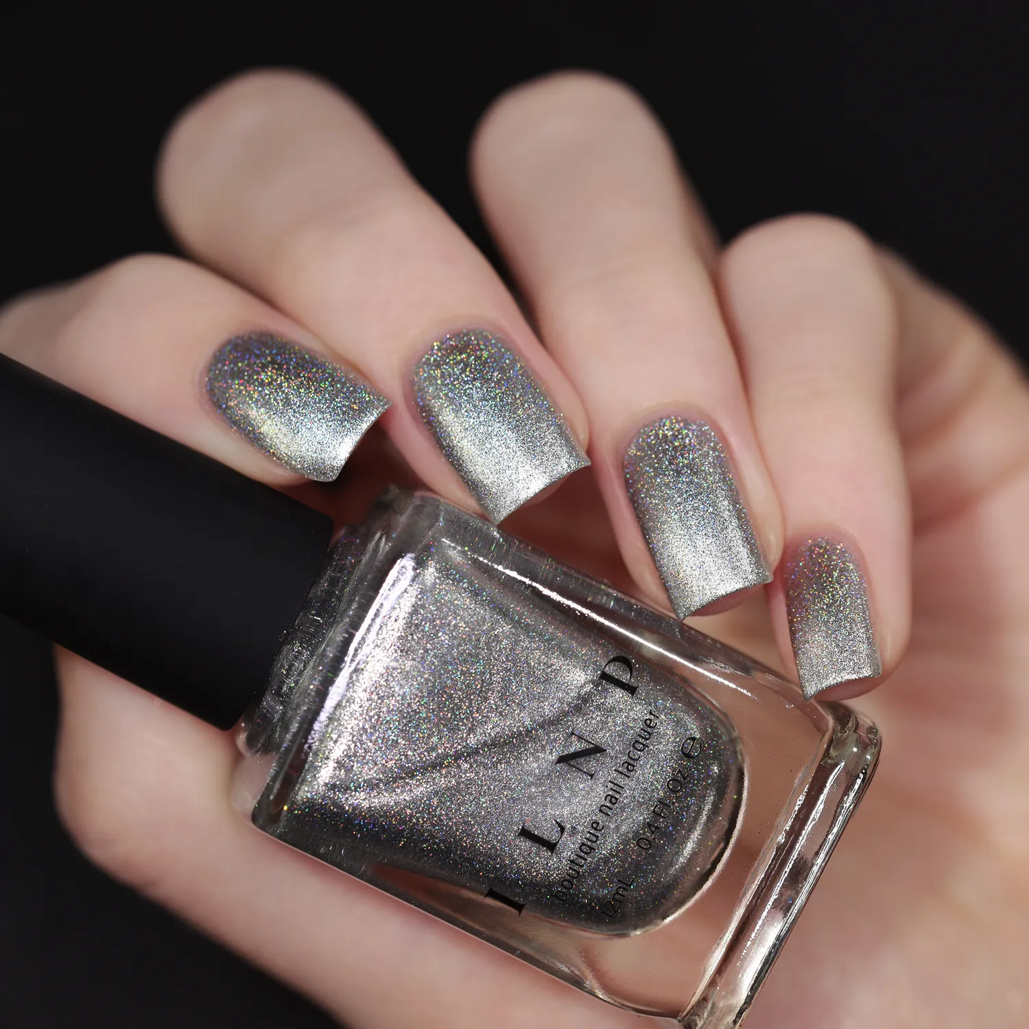 ILNP Avalanche nagellack silver holografiskt