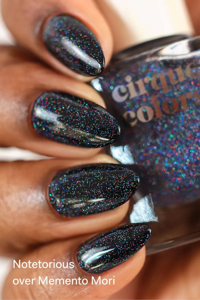 Cirque Colors Notetorious glittertopper holografisk
