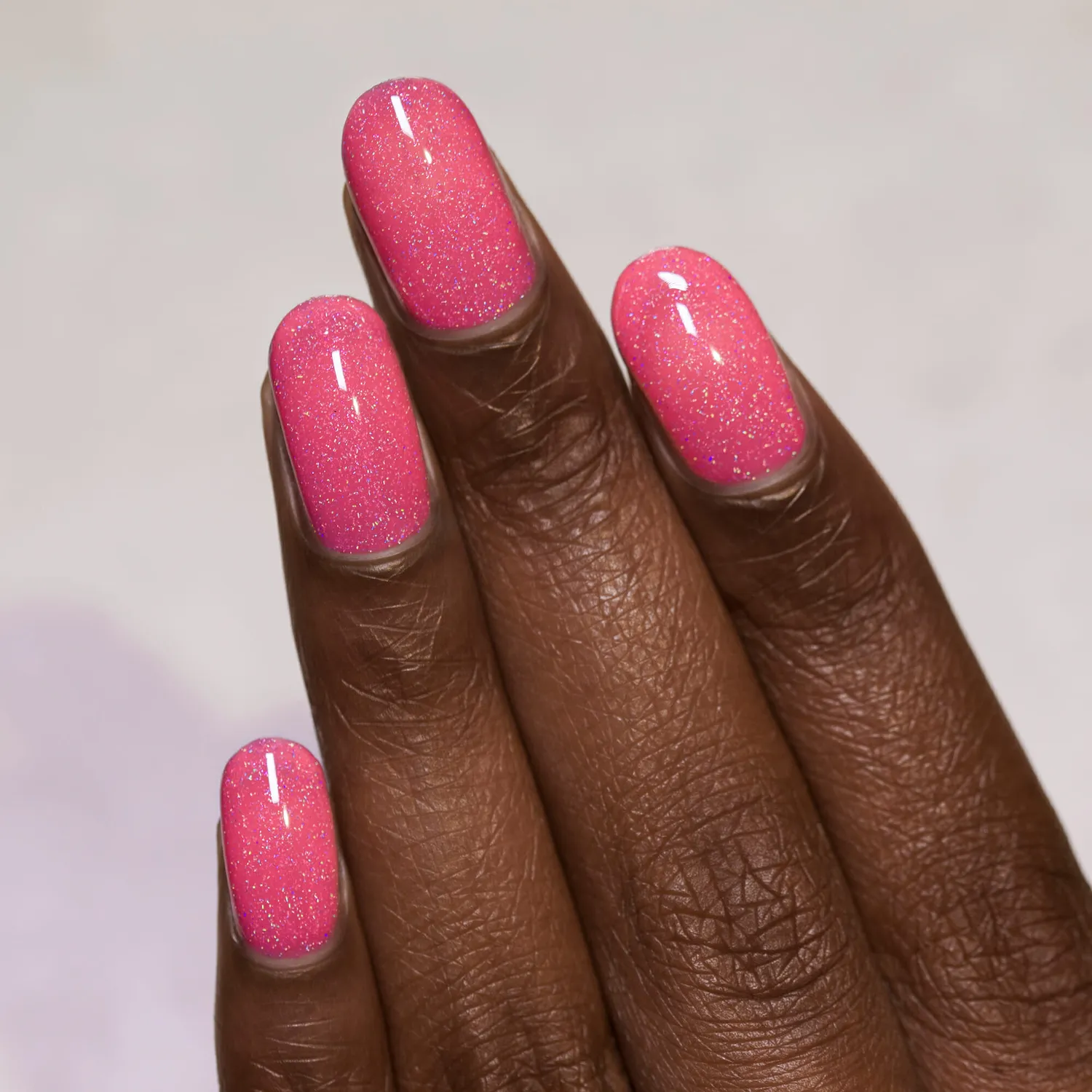 ILNP Sugar Lush Paper Heart nagellack rosa holo