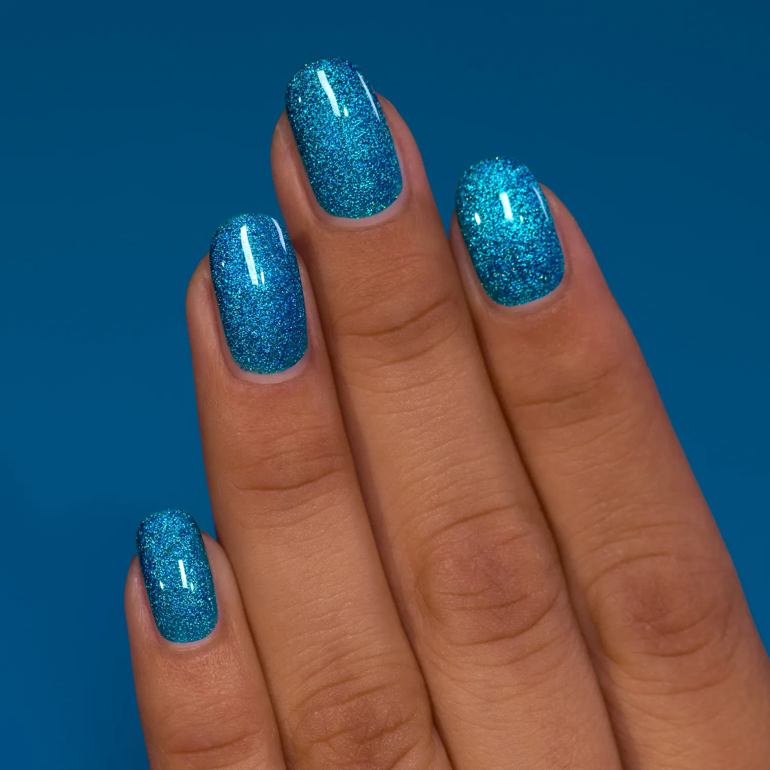 ILNP Cabana Cannonball nagellack holografiskt blå