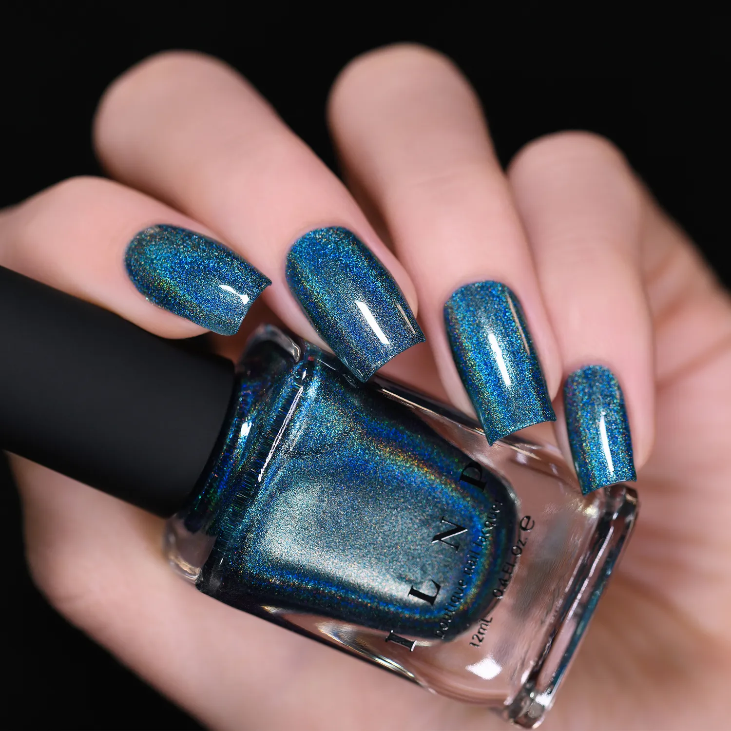 ILNP Emma holografiskt nagellack safirblå Ultra Holo