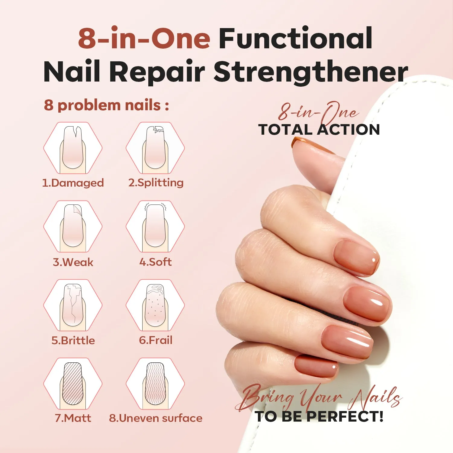 Modelones Nail Foundation nagellack Terracotta Nude 15 ml
