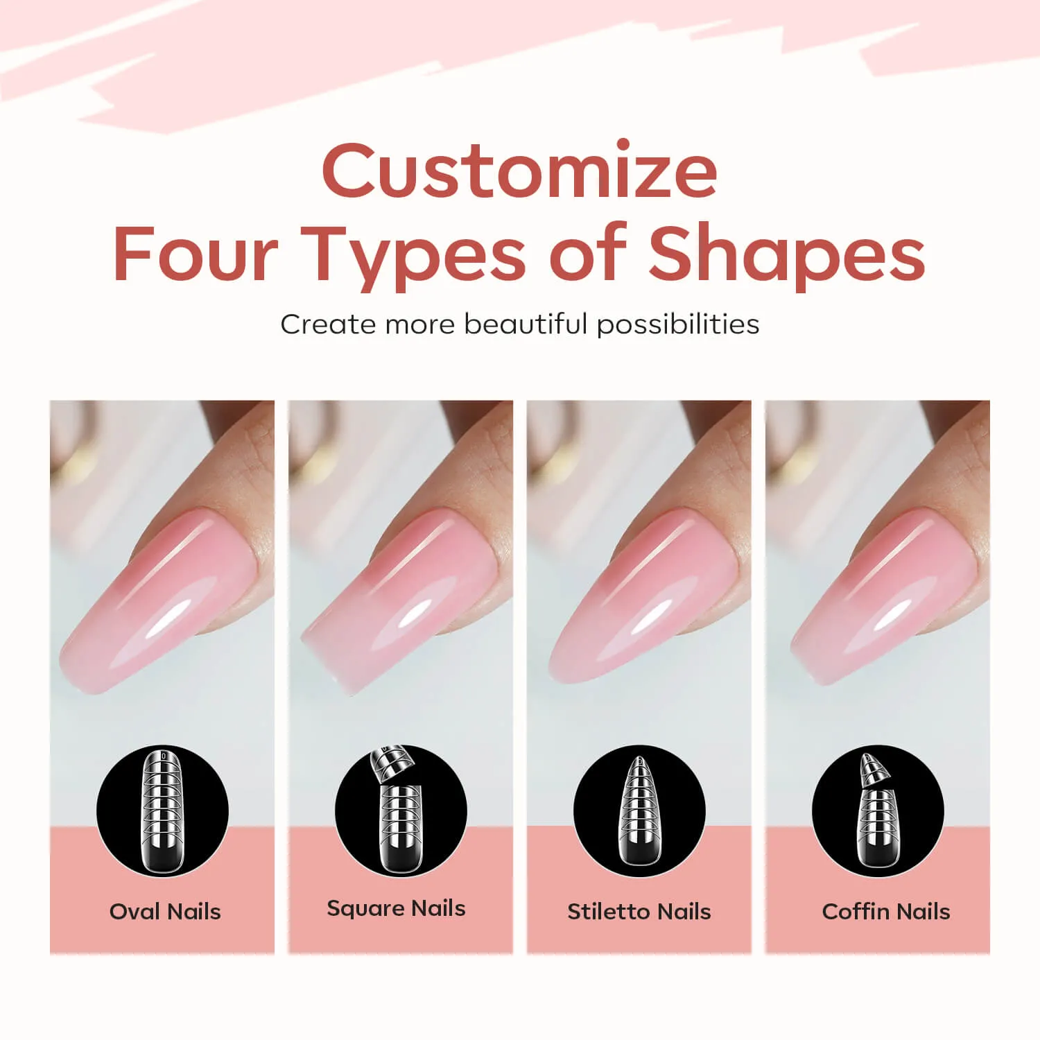 Modelones Delicate Love polygel kit rosa jelly