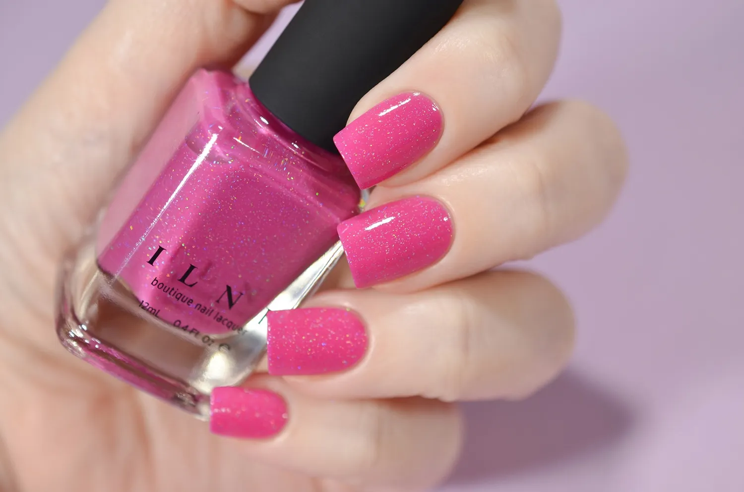 ILNP Party Hat holografiskt nagellack djup cerise