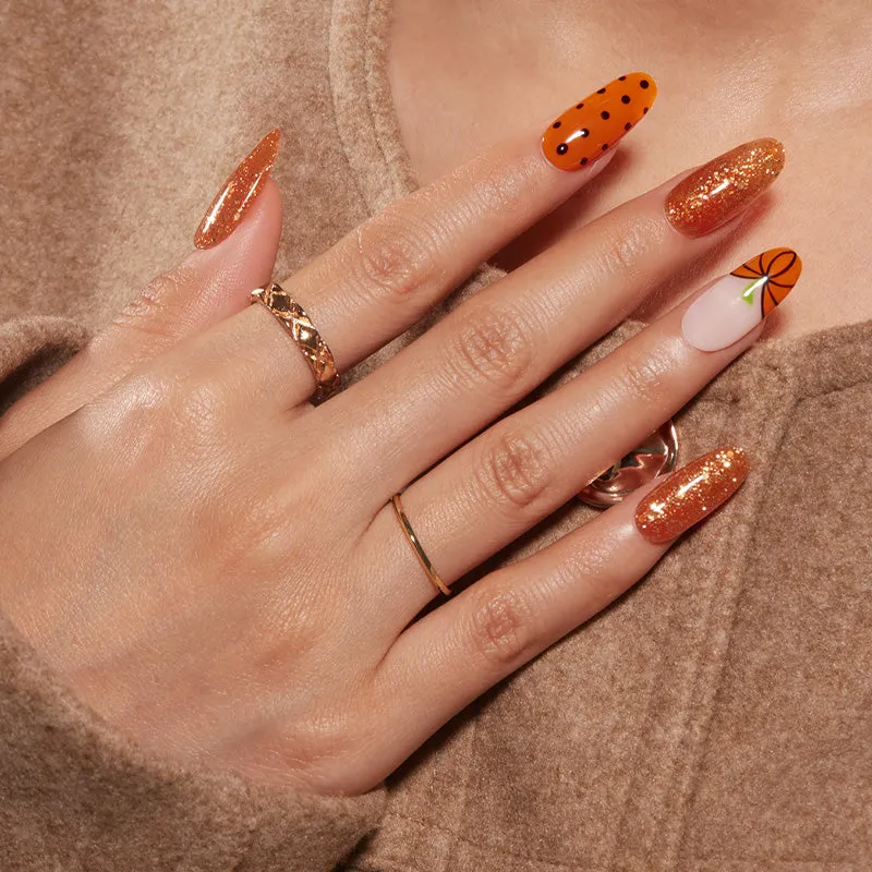 modelones Pumpkin Glow gellack set 6-pack beige brun