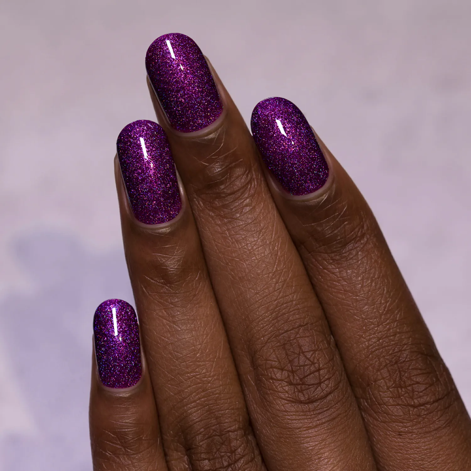 ILNP Zoe nagellack holografisk hallonlila