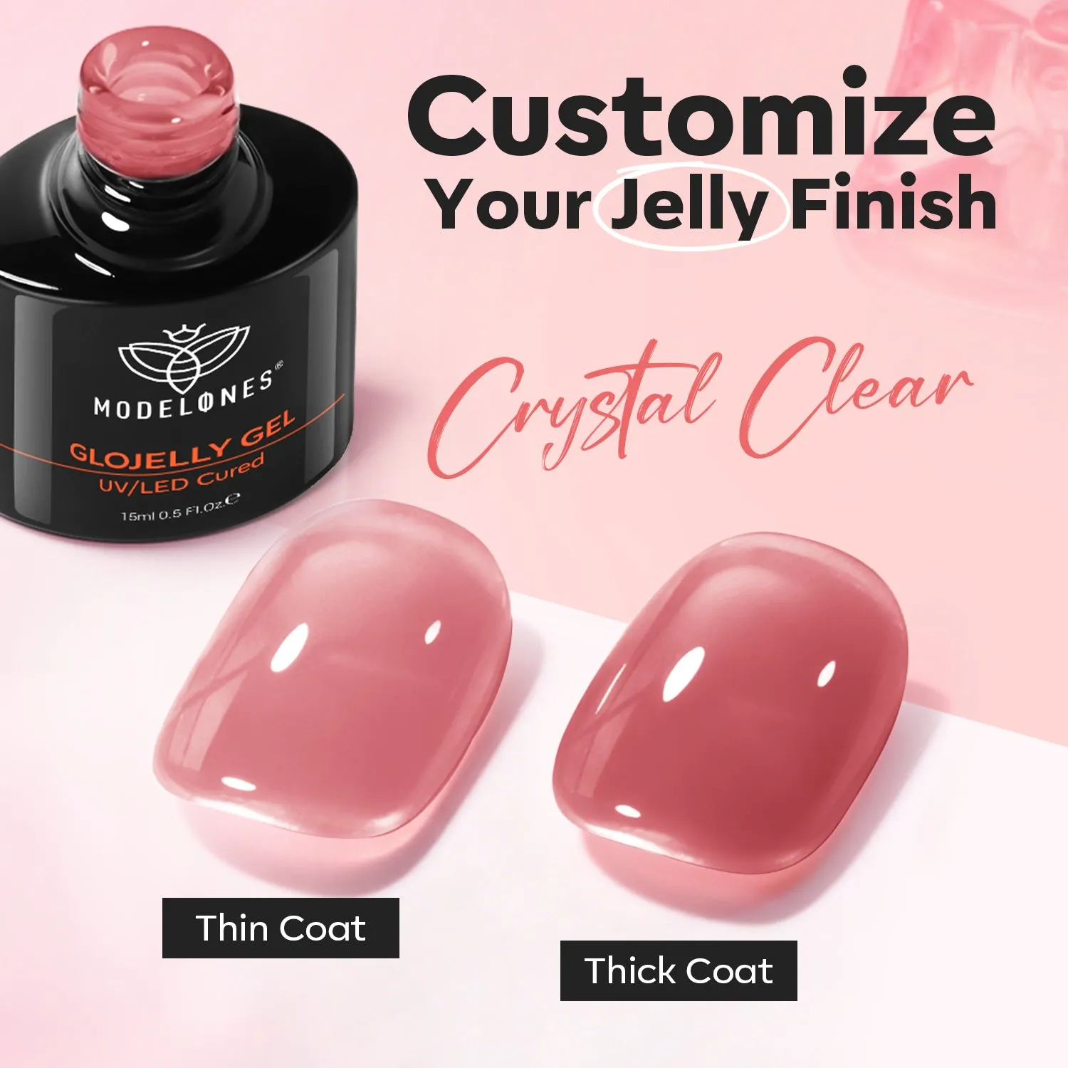 Modelones Blush Jelly Top Coat topplack jelly glans