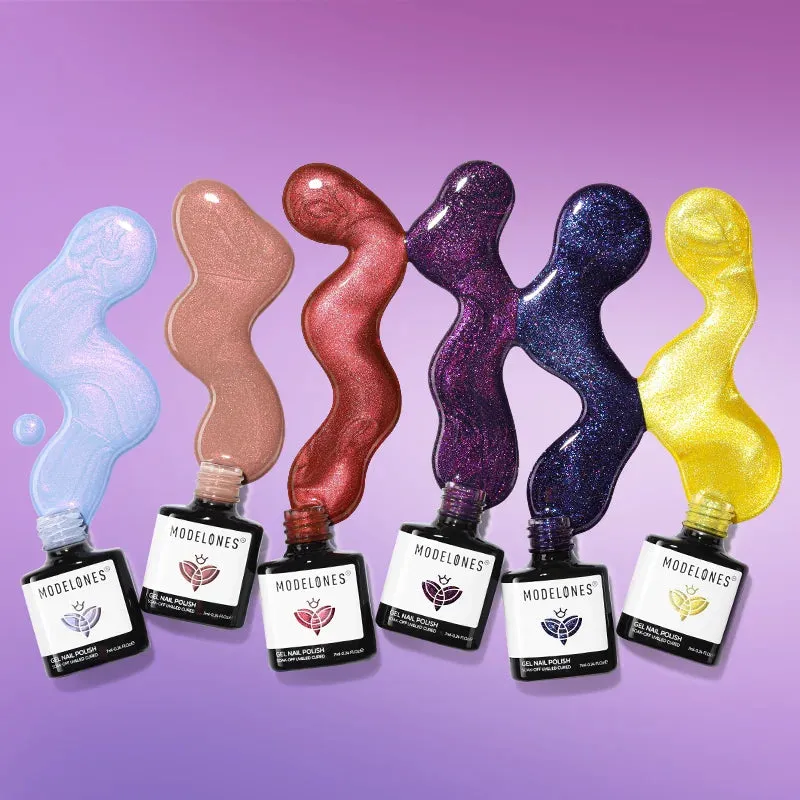 modelones Tropical Sunset gellackset 6-pack shimmer