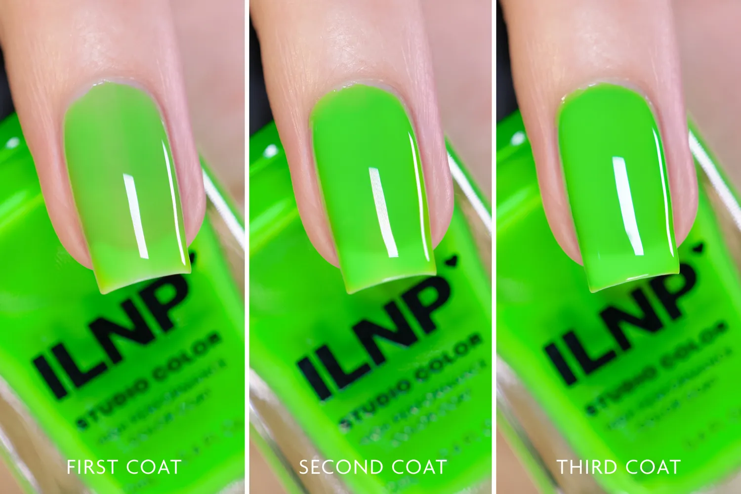 ILNP Sour Apple nagellack neongrön jelly