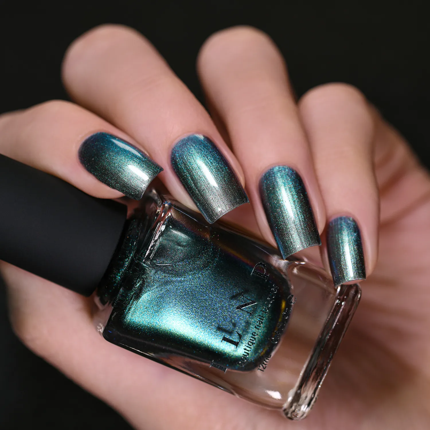 ILNP Ultra Chrome Stardust nagellack silver-teal skiftande