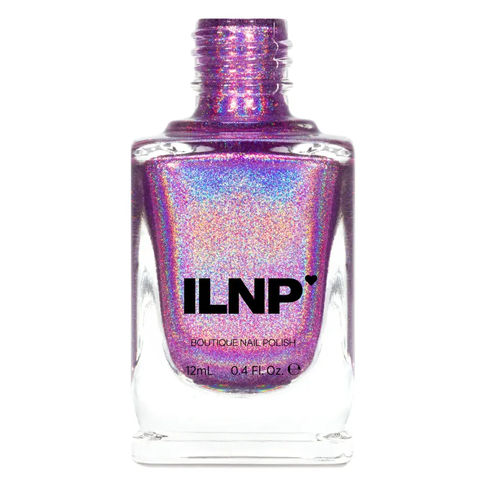 ILNP Ultra Holo Pick Me Up nagellack lila holografiskt