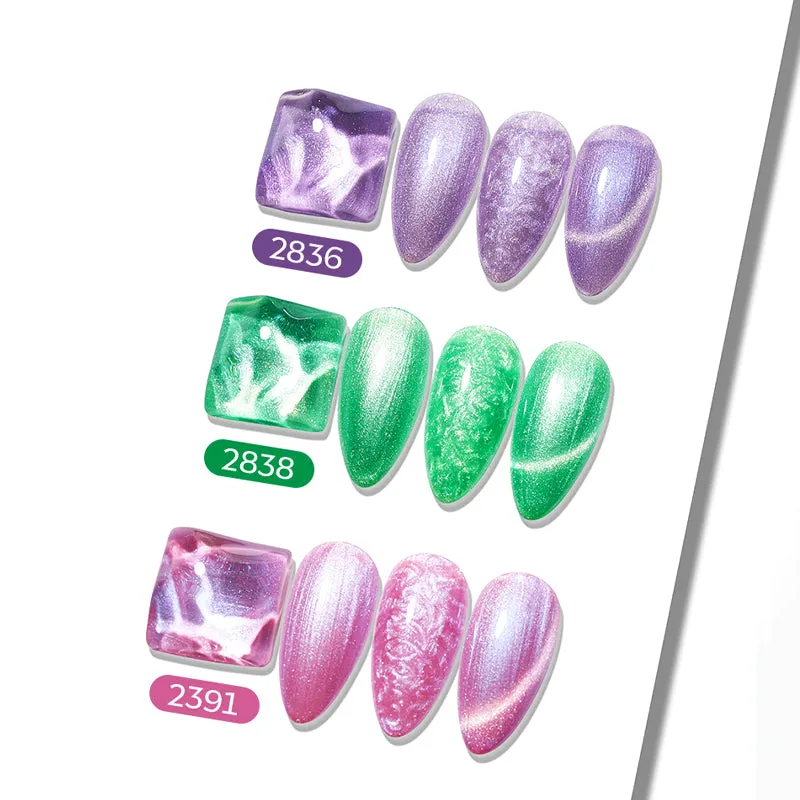 Modelones Lunar Whorl gellack set 6 färger cat eye