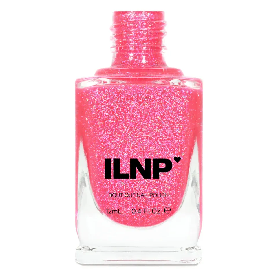 ILNP Misbehaving nagellack neonrosa holo jelly