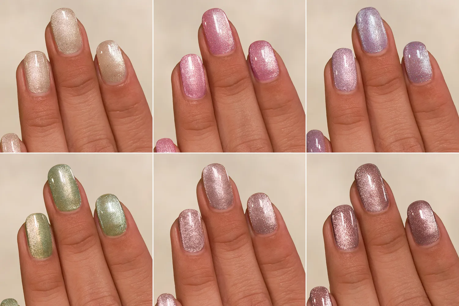 ILNP Velvet Collection nagellacksset 6-pack magnetisk holo