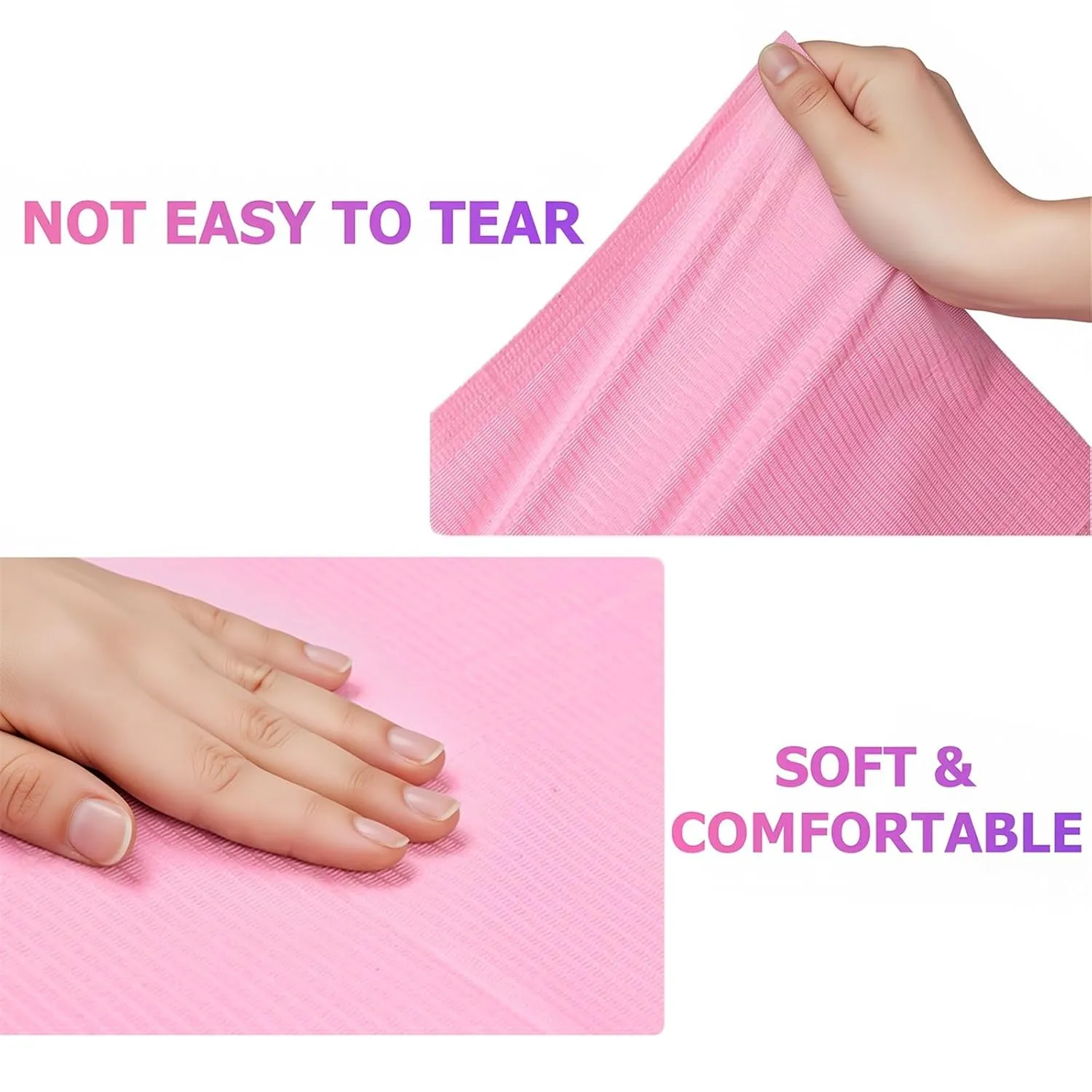Makartt Disposable Nail Mats nagelunderlägg rosa 50-pack