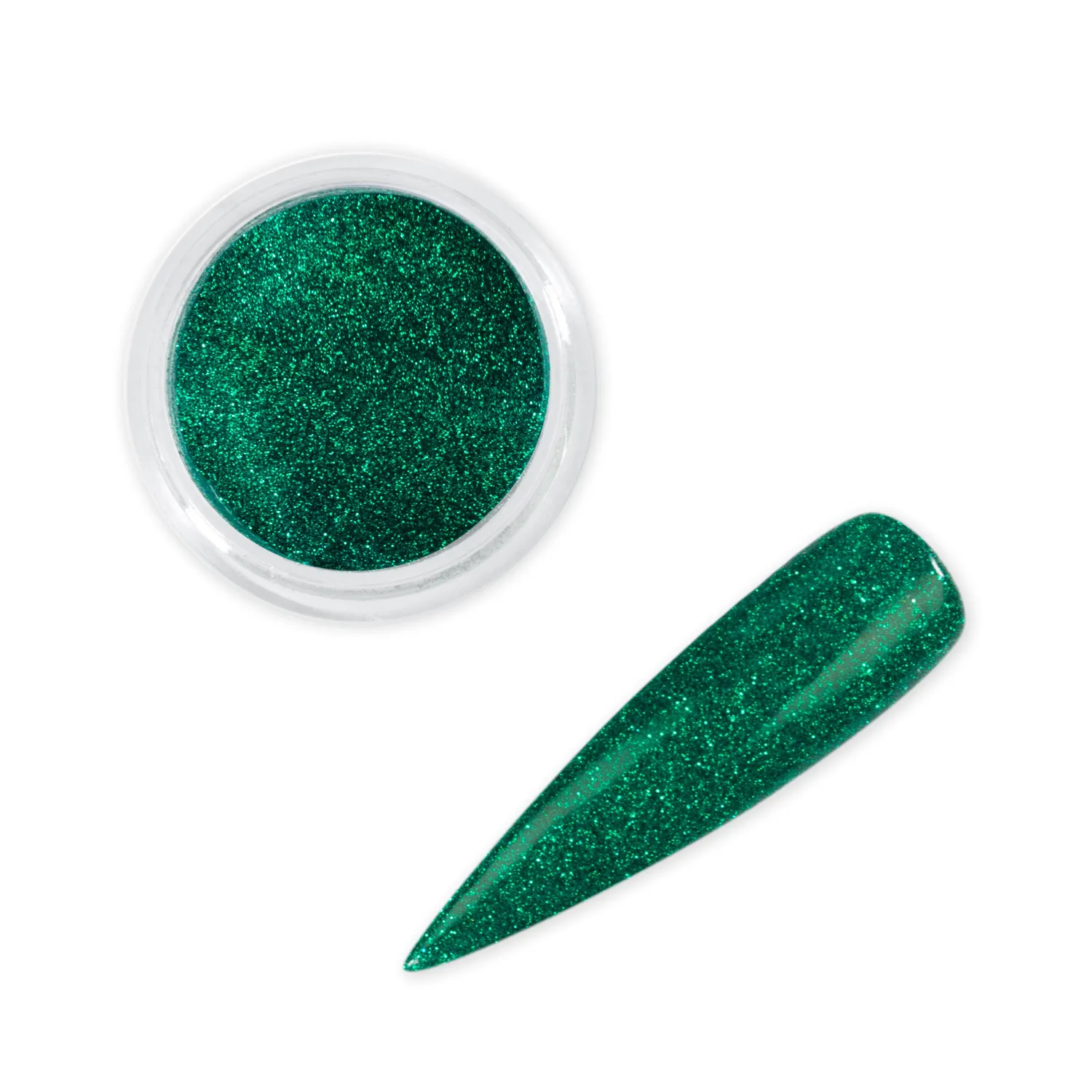 Iz Beauty Green nagelglitter grön fin 6 g